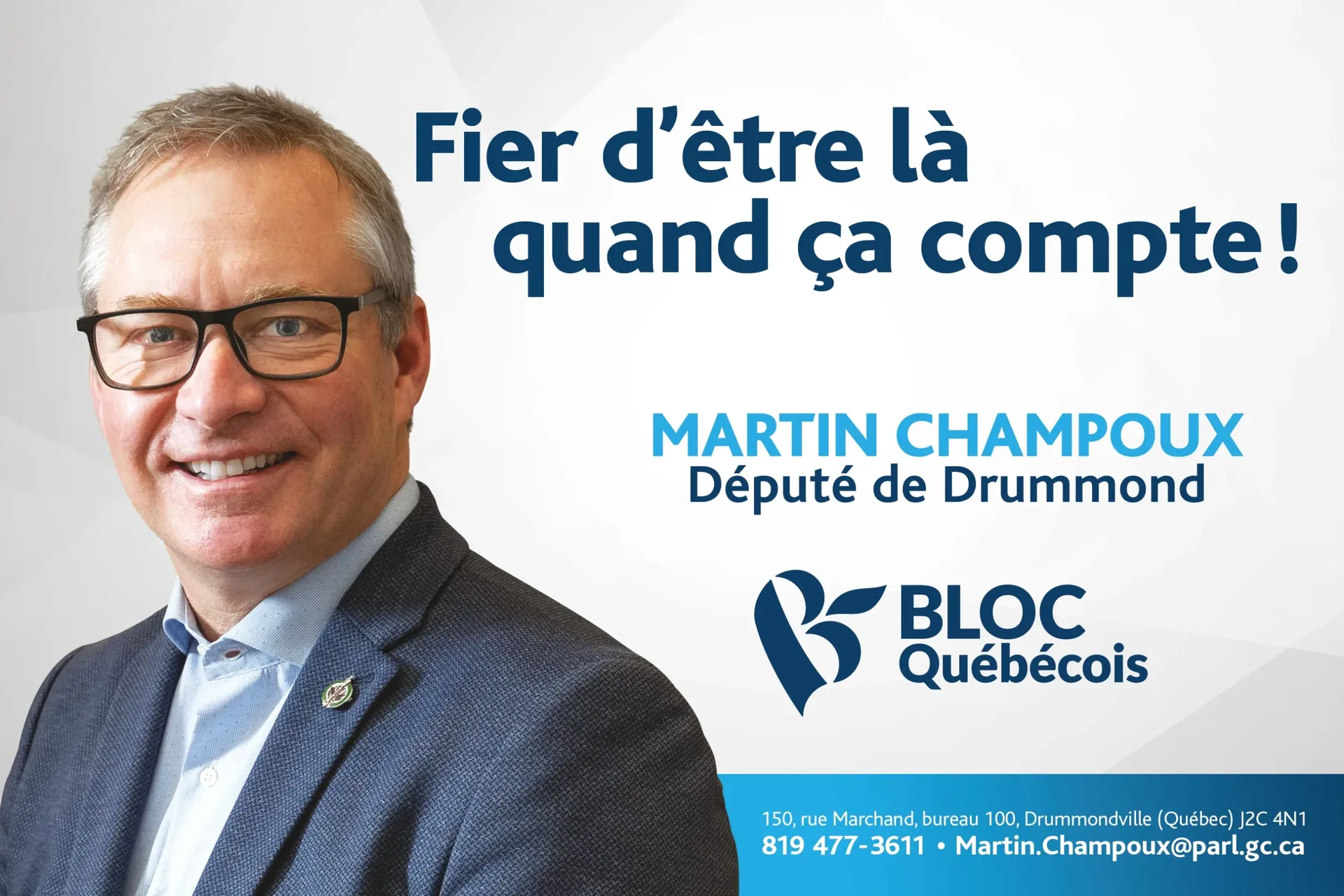 Merci au député Martin Champoux