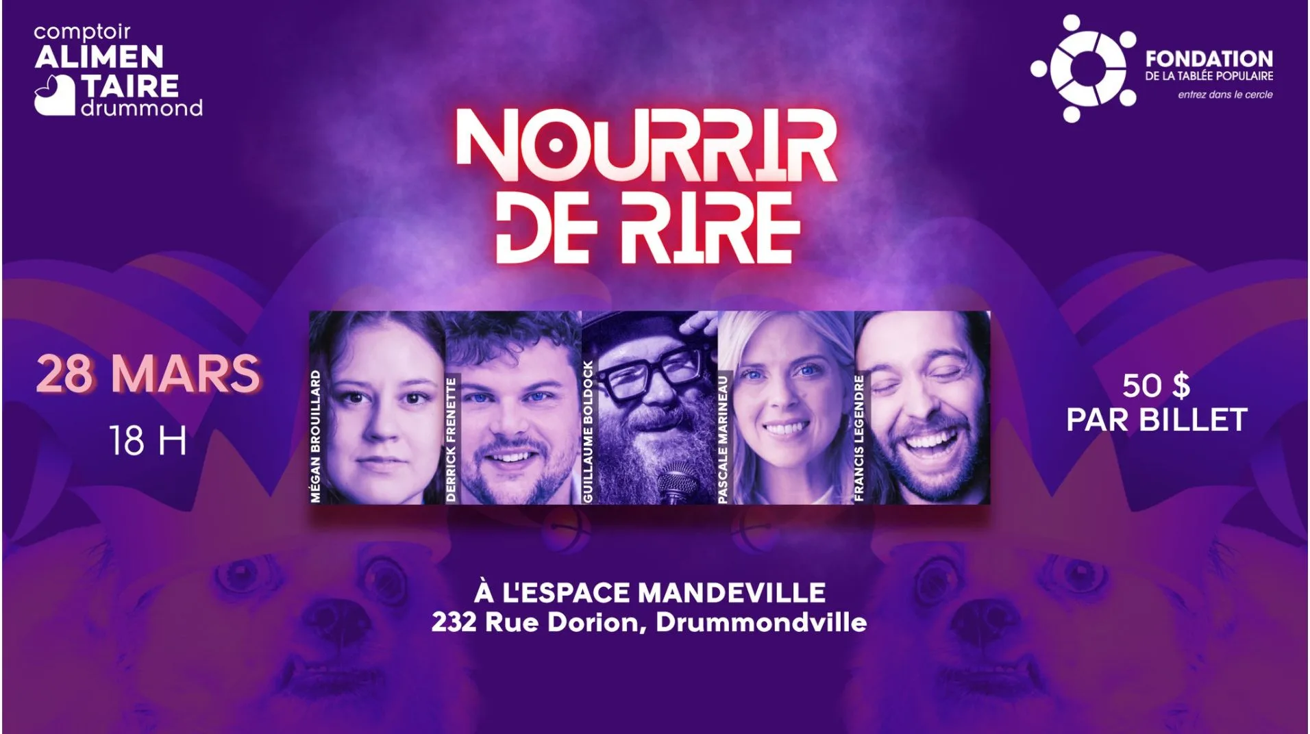La 1ère édition de la soirée d’humour Nourrir de Rire arrive !