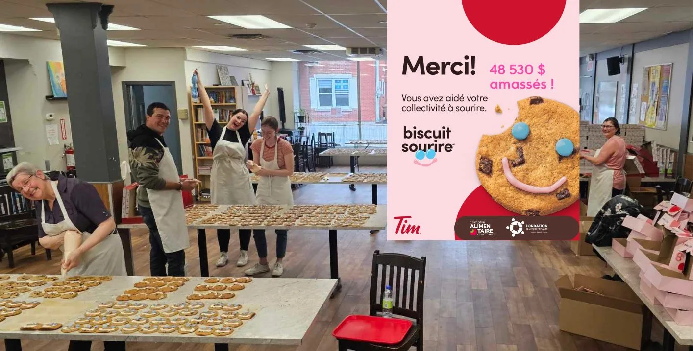 Du 29 avril au 5 mai 2024, près de 48 530$ amassés pour la semaine du Biscuit Sourire