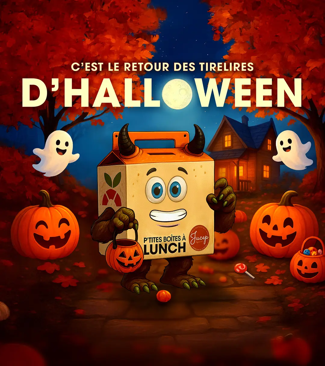 Tirelires Halloween — collecte de fonds de la Fondation de la Tablée populaire